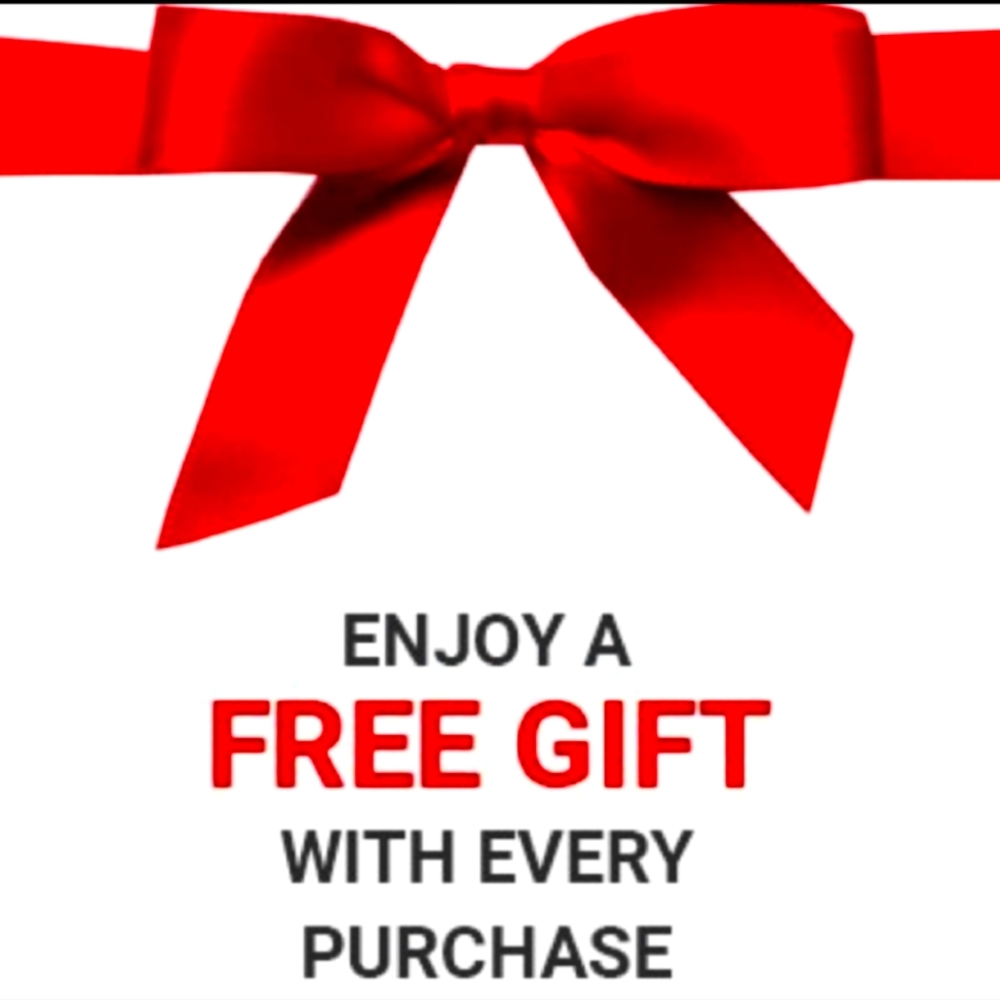 FREE GIFT WITH EVERY PURCHASE! 🥰💖